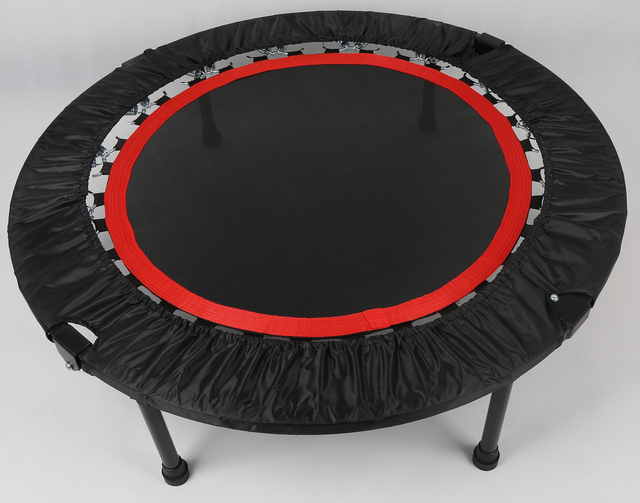 Rebounder de trampolim de fitness dobrável para uso em estúdio